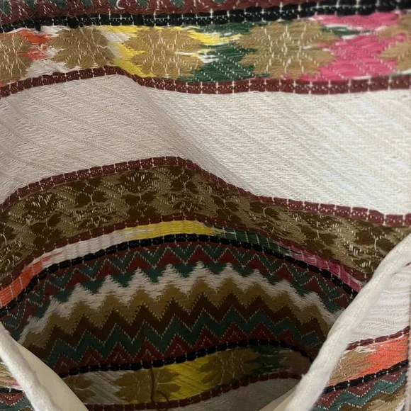 Multicolor Patterned Tote Bag - Picture 5 of 11